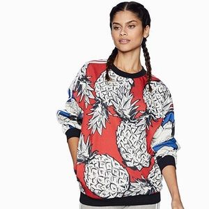 💜HP💜❌SOLD❌NWT ADIDAS FARM RED PINEAPPLE CREW